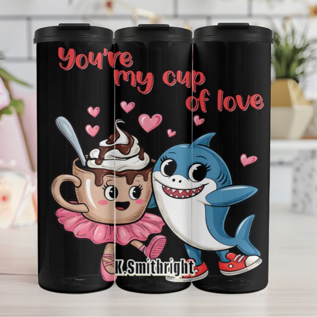 Hai und Liebe-Cup Thermosbecher (Von Creator hochgeladen)