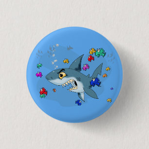 Hai unter Fischen Button