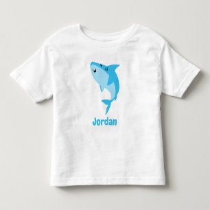 Hai unter Meer Niedlich Personalisiert Kleinkind T-shirt