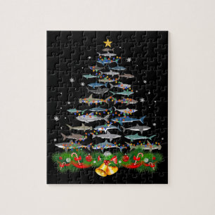 Hai Weihnachtsbaum Hai Liebhaber Geschenke Männer Puzzle