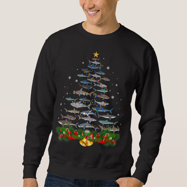 Hai Weihnachtsbaum Hai Liebhaber Geschenke Männer  Sweatshirt (Vorderseite)
