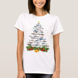 Hai Weihnachtsbaum Hai Liebhaber Geschenke T-Shirt