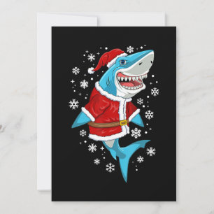 Hai-Weihnachtsgeschenk Jungen Kinder Santa Sharkma Feiertagskarte