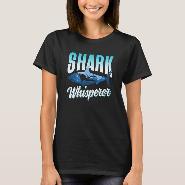 Hai Whisperer Zähne Tierhaie T-Shirt (Vorderseite)