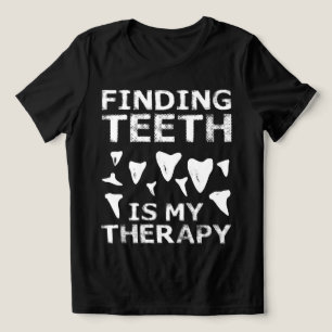 Hai Zähne Hunter Hai-Zelt Jagd Fossilienjagd Tri-Blend Shirt