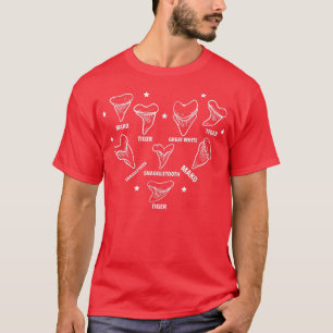 Hai Zähne Sammler Fossilien Hunter Sammler T-Shirt