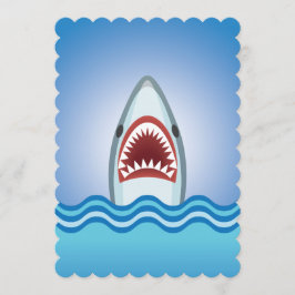 Haiangriff Funny Boat Party Einladungen