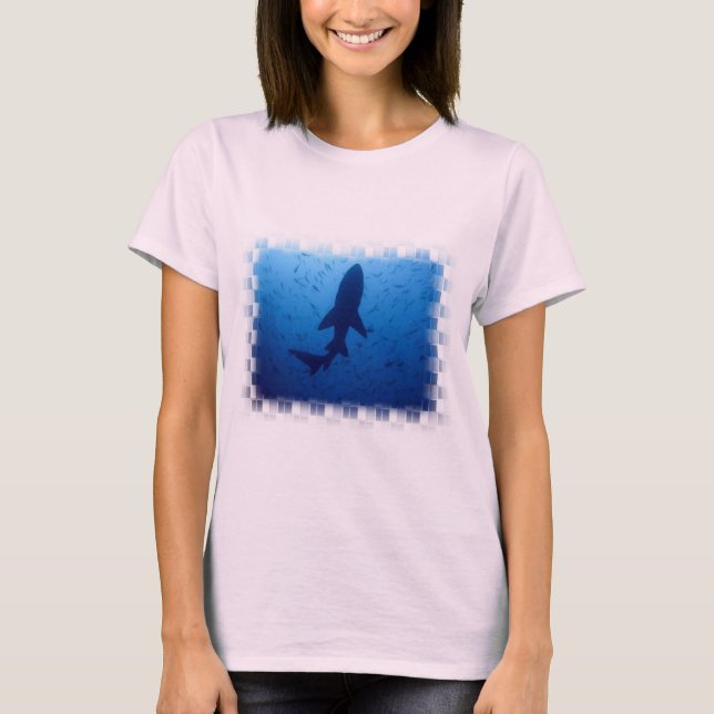Haiangriff Ladys Long Sleeve T - Shirt (Vorderseite)