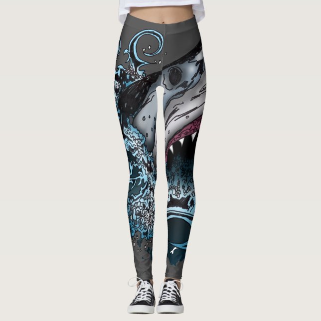 Haiangriff Leggings (Vorderseite)