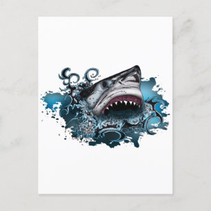Haiangriff Postkarte