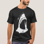 Haiangriff T-Shirt<br><div class="desc">BlackWhiteShirts Shark Attack T-Shirt</div>