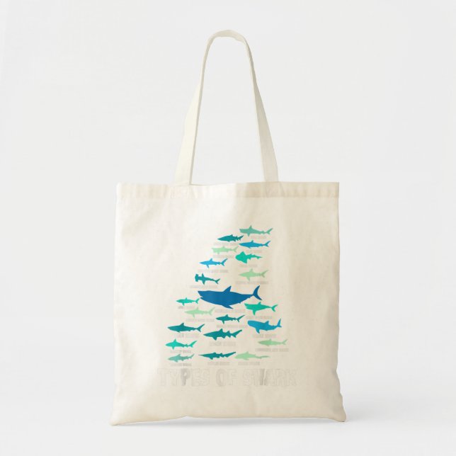 Haiarten Megalodon Weißer Nursehai Tragetasche (Vorne)