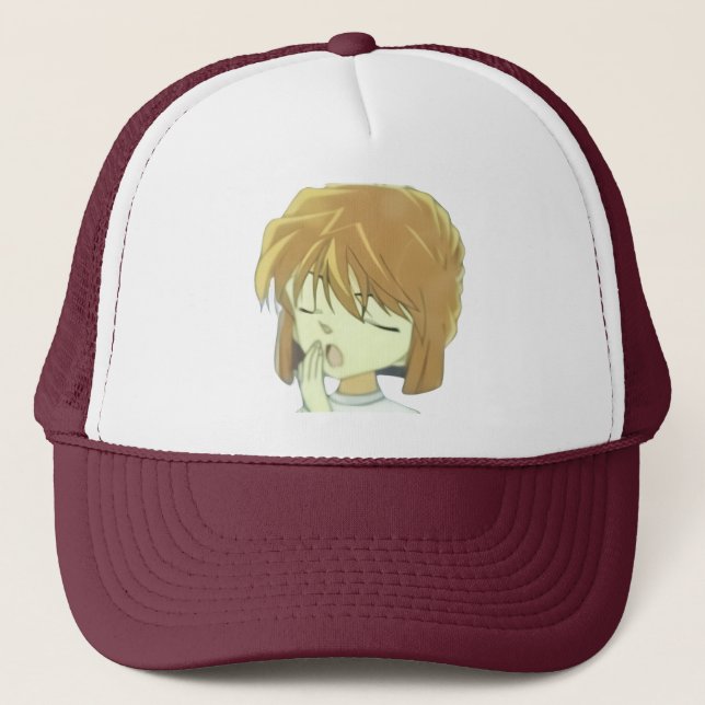 Haibara Yawning Cap Truckerkappe (Vorderseite)