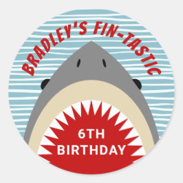 Haibeiß jedes Alters Geburtstagspartei Runder Aufkleber