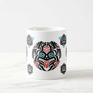 Haida-ähnlicher Frosch, gedämpfte Farben - Tasse