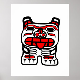 Haida Bear Poster