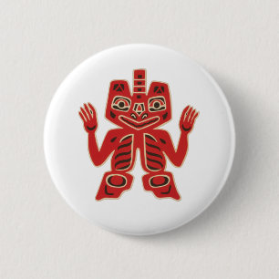 Haida-Decken-Entwurf Button