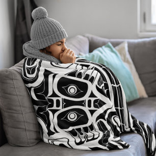 Haida Eagle Thunderbird Nordwestkolumbien Fleecedecke