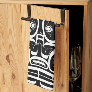 Haida Eagle Thunderbird Nordwestkolumbien Geschirrtuch