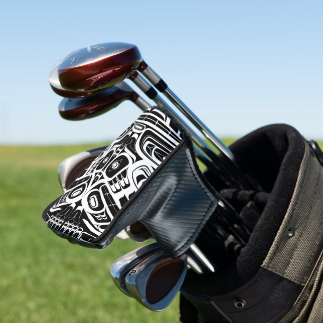 Haida Eagle Thunderbird Nordwestkolumbien Golf Headcover (In Situ)