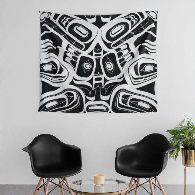 Haida Eagle Thunderbird Nordwestkolumbien Wandteppich (Von Creator hochgeladen)