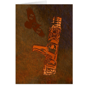 Haida Eagle & Totem Pole Art-Series