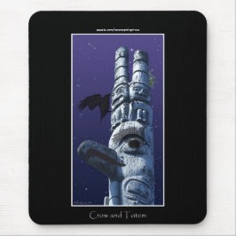Haida First Nation Totempfahl & Krähenmauspad Mousepad