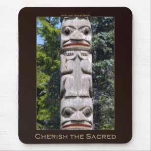 Haida First Nations Totem pole Mousepad