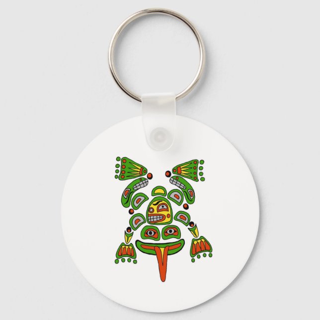 Haida Frosch Schlüsselanhänger (Vorderseite)