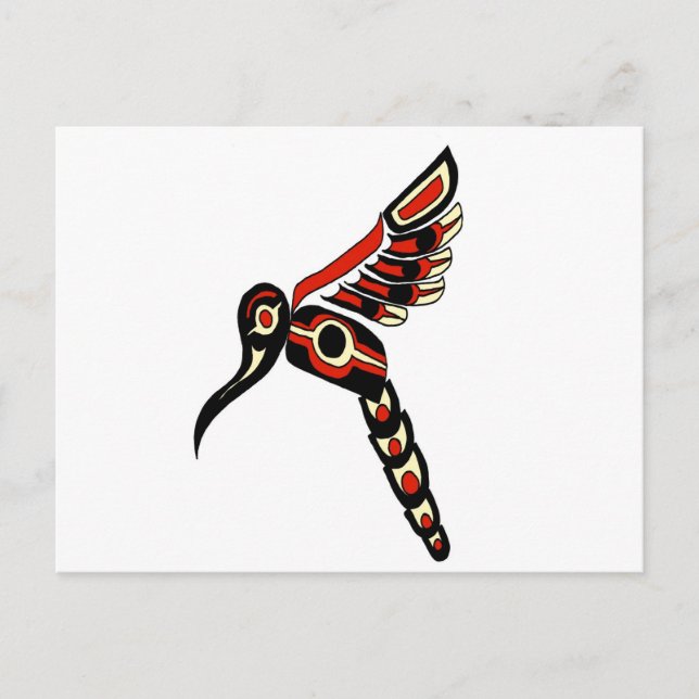 Haida Humming Bird Postkarte (Vorderseite)