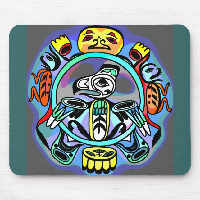 Haida-Kunst Mousepad (Vorne)