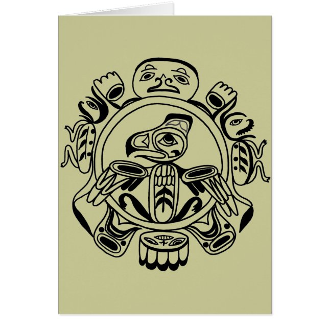 Haida-Kunst - Nativive Amerikaner Haidia Entwurf (Vorne)