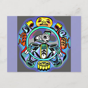 Haida-Kunst Postkarte