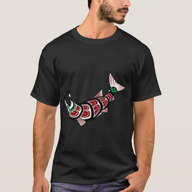 Haida-Lachs T-Shirt (Vorderseite)
