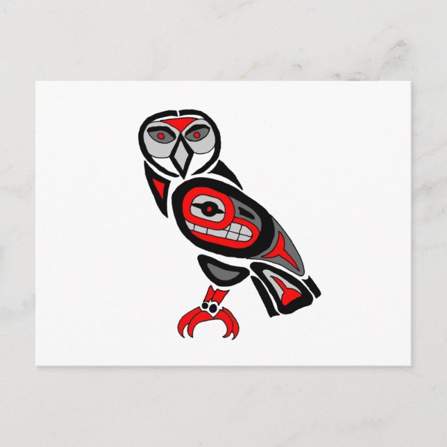 Haida Owl 2014 Postkarte (Vorderseite)