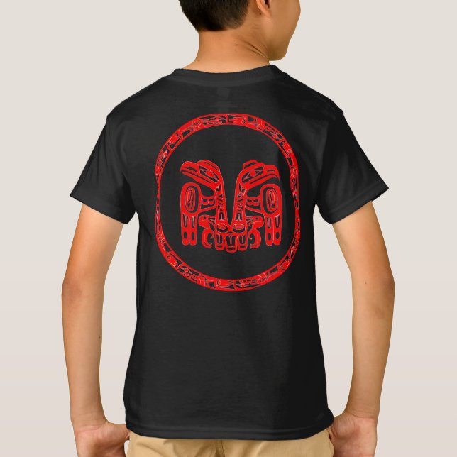 Haida People Native Canada Indigenous Double Eagle T-Shirt (Rückseite)