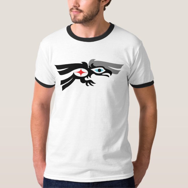 Haida-Rabe im Flug T-Shirt (Vorderseite)