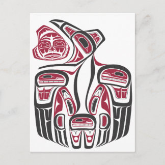 Haida Raven Design Postkarte