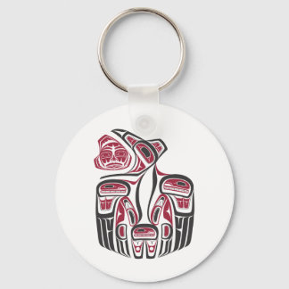 Haida Raven Design Schlüsselanhänger