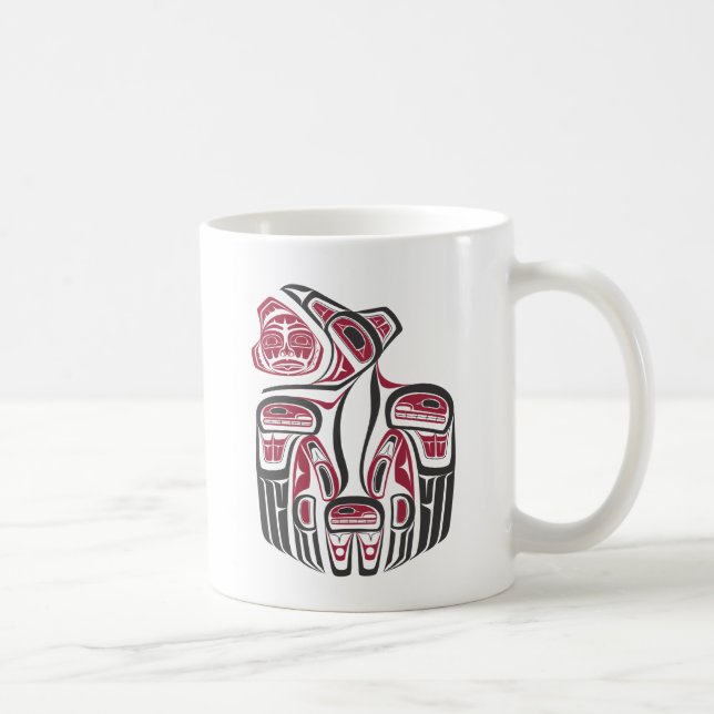 Haida Raven Design Tasse (Rechts)
