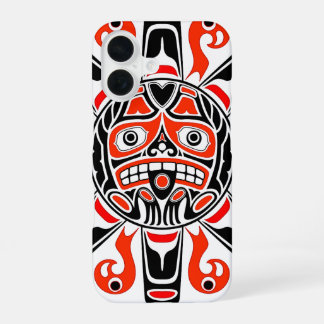 Haida Sonne Tlingit Stammeskunst kulturelles Erbe iPhone 16 Hülle