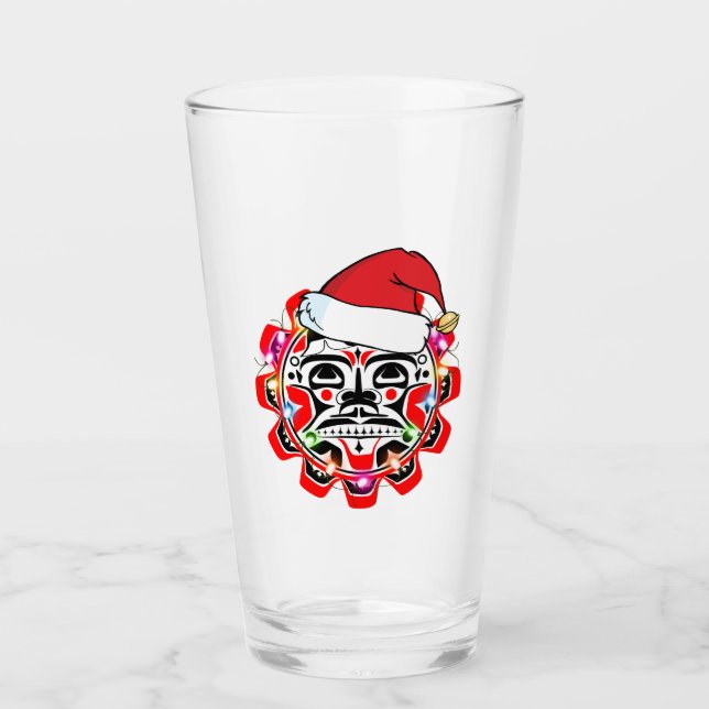 Haida Symbols Haida Kanadischer Ureinwohner Glas (Vorderseite)