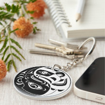 Haida Thunderbird Black and White Eagle Circle