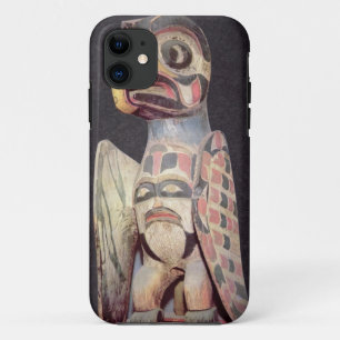 Haida-"Thunderbird" Statue (gemaltes Holz) Case-Mate iPhone Hülle
