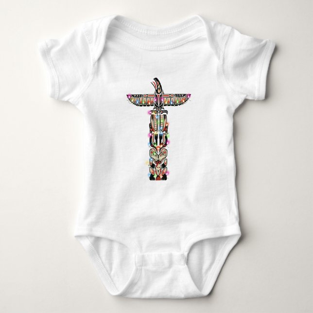 Haida Thunderbird Symbolism Haida Nation Native Baby Strampler (Vorderseite)