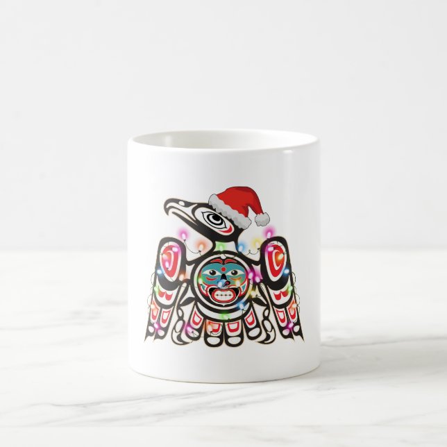 Haida Thunderbird Symbolismus Ornament Ziel Christ Kaffeetasse (Mittel)