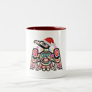 Haida Thunderbird Symbolismus Ornament Ziel Christ Zweifarbige Tasse