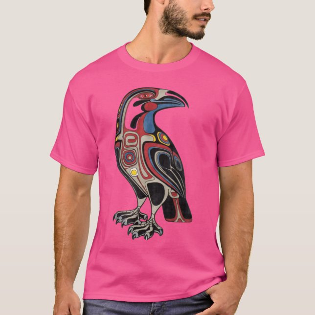 Haida Tlingit Native Rabe 1 T-Shirt (Vorderseite)