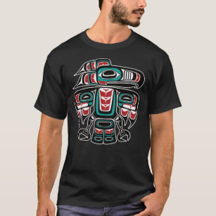 Haida Tlingit Native Raven Totem Classic T - Shirt