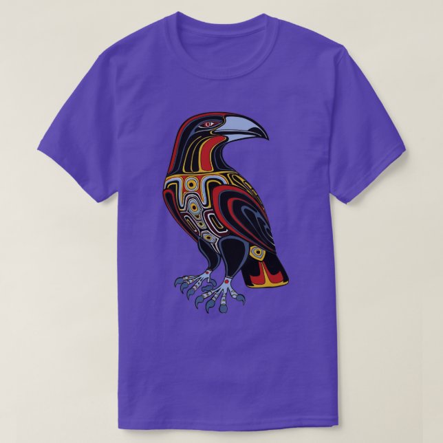Haida Tlingit Native Raven TShirt (Design vorne)